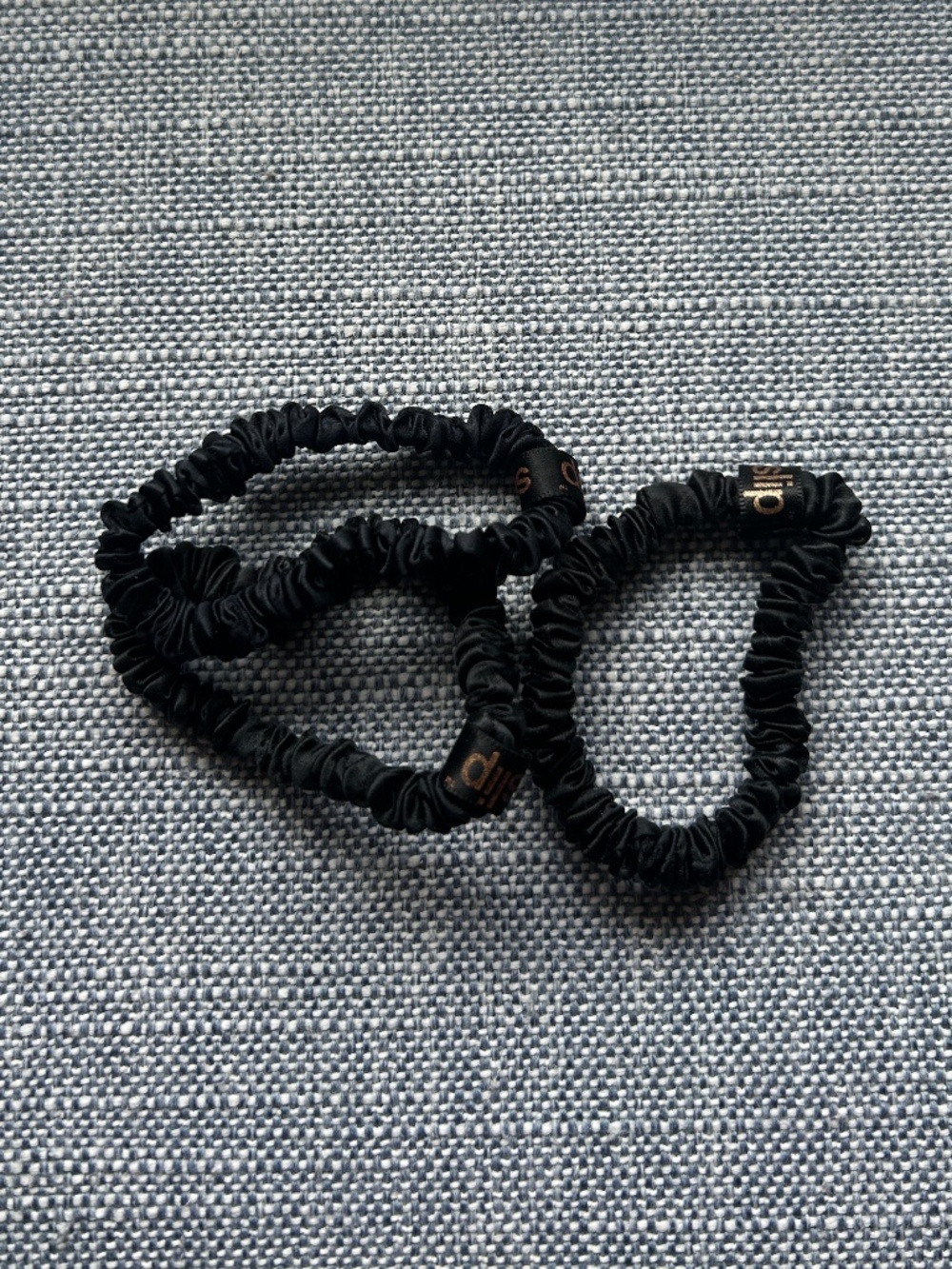 3 Pure Silk SLIP Skinny Scrunchies: Anti-Crease, Anti-Breakage Slipsilk™ Design